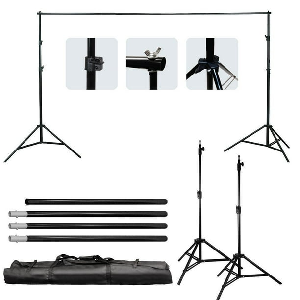 6.5 10 Ft Adjustable Background 2 Support Photo Backdrop 4 Crossbar Kit 6.5 10 Ft Adjustable Background 2 Support Photo Backdrop 4 Crossbar Kit